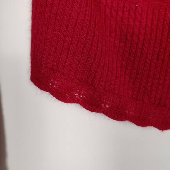 Ipekyol Red Embellished Cardigan Sweater Size Small - Picture 7 of 9